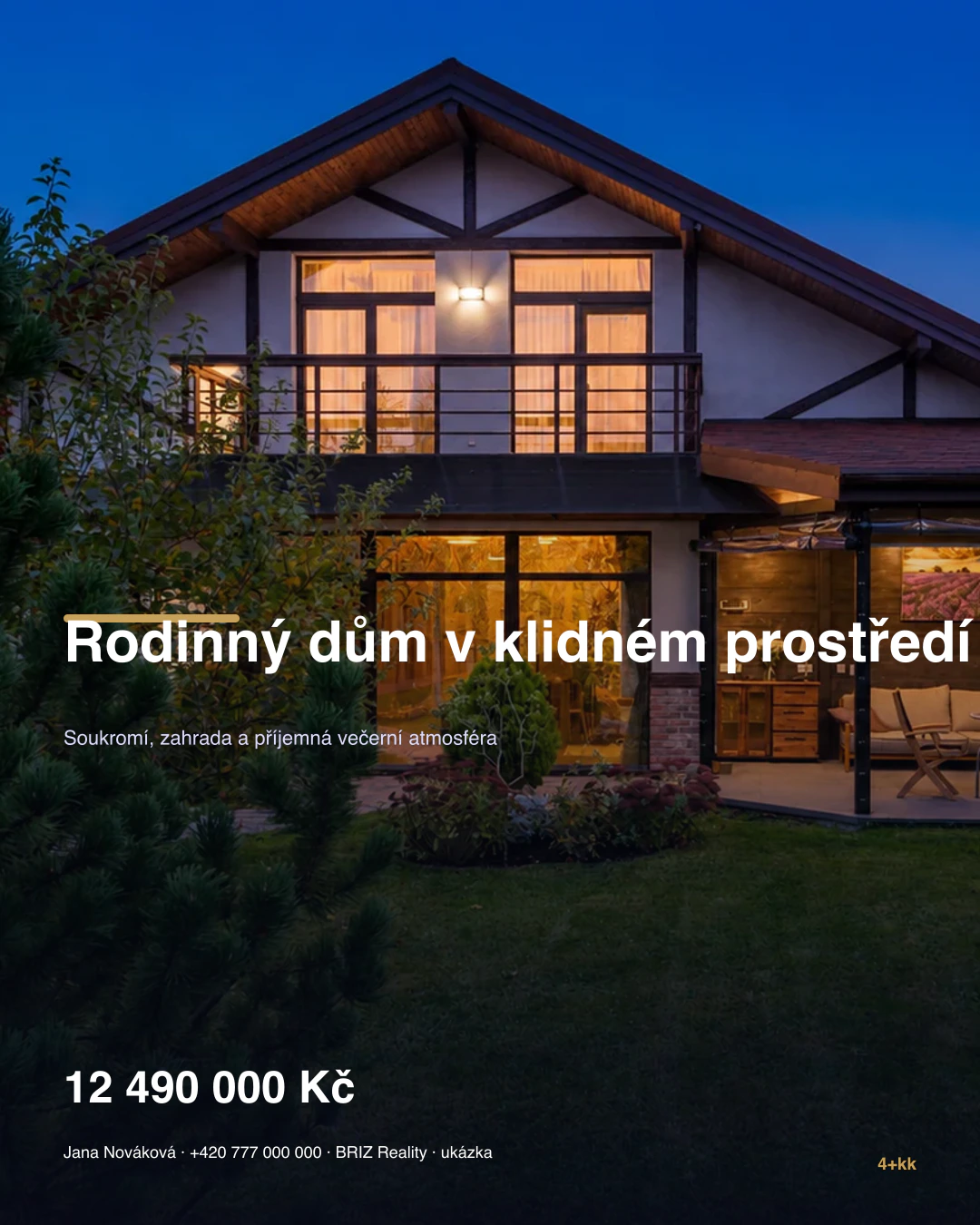 Instagram feed 4 ku 5 vytvořený přesným rendererem BRIZ
