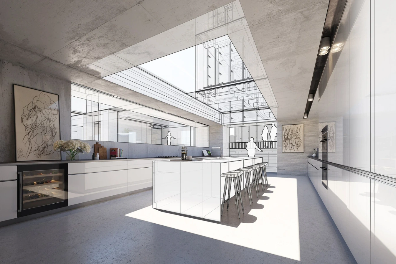 Od SketchUp modelu a jednoduchého 3D návrhu k fotorealistické vizualizaci – původní fotografie