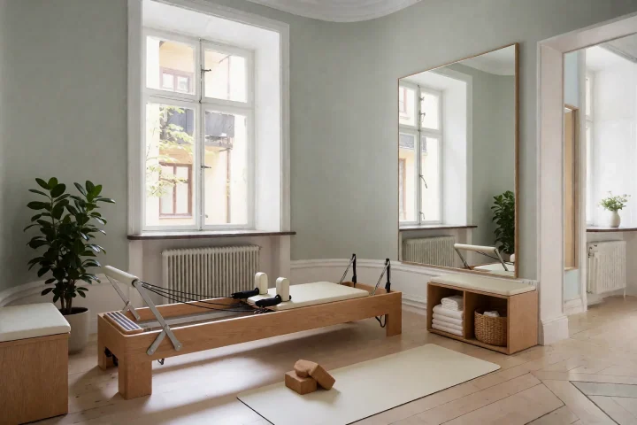 Pilates a jóga ze stejné vstupní fotografie